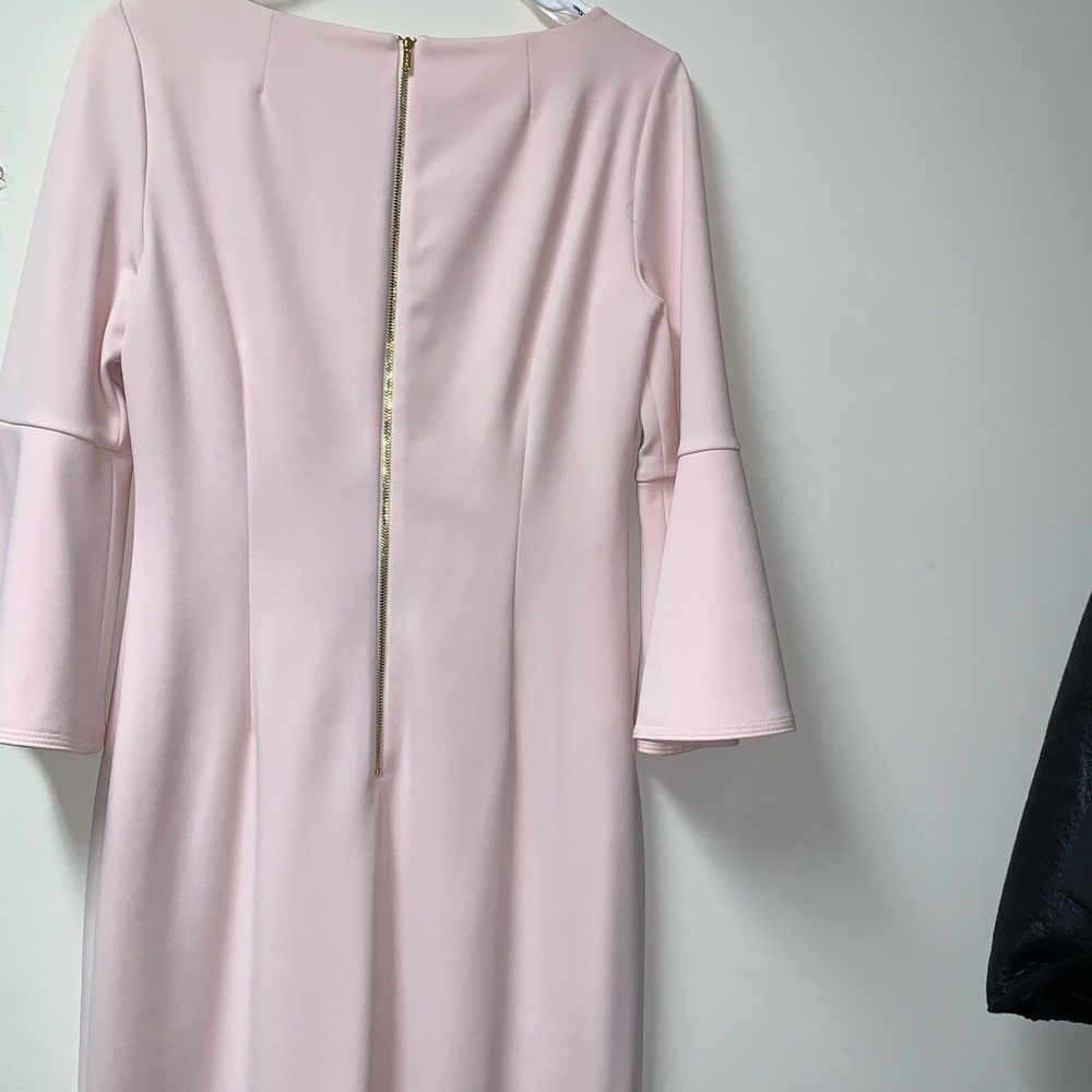 Calvin Klein Blush Pink Midi Dress Sz 8